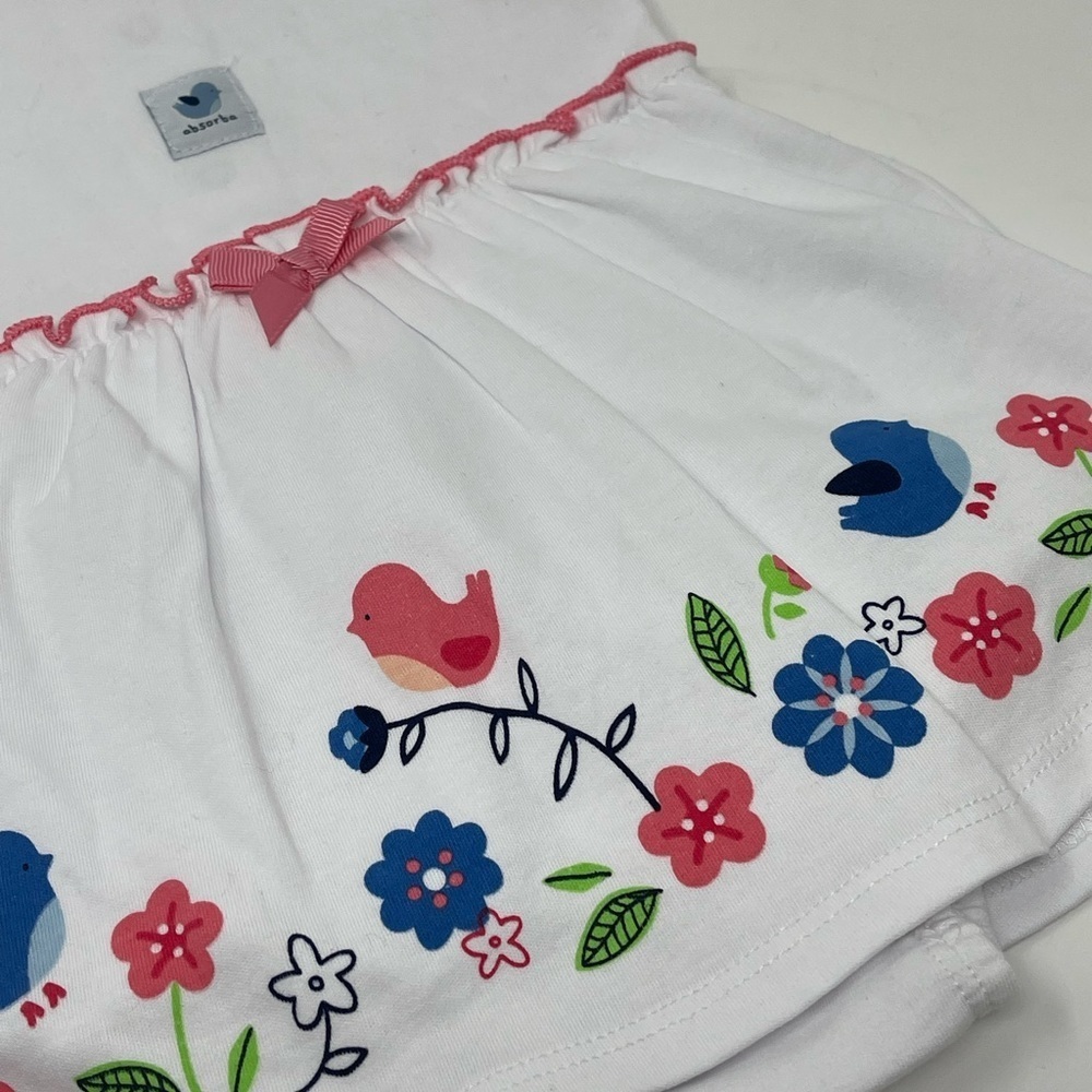 CARTERS AND ABSORBA PINK AND WHITE DRESSES AND TOP 6 MONTH SUMMER BABY GIRL - Picture 4 of 14